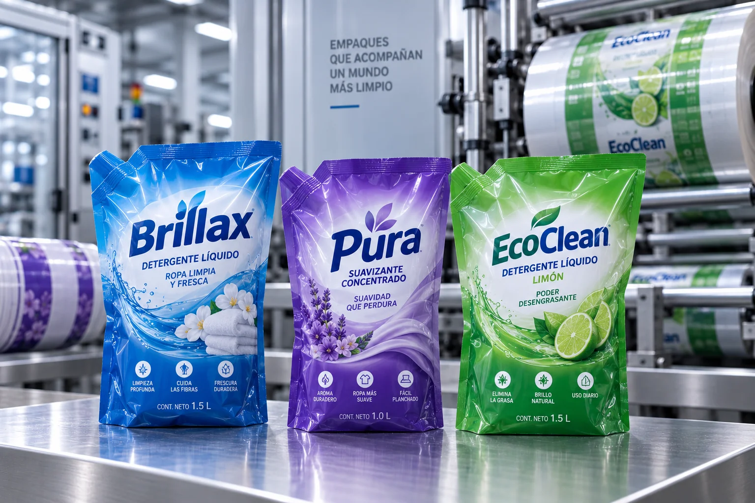 Empaques para productos de aseo